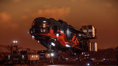 Hull-A Coming in to land at an outpost